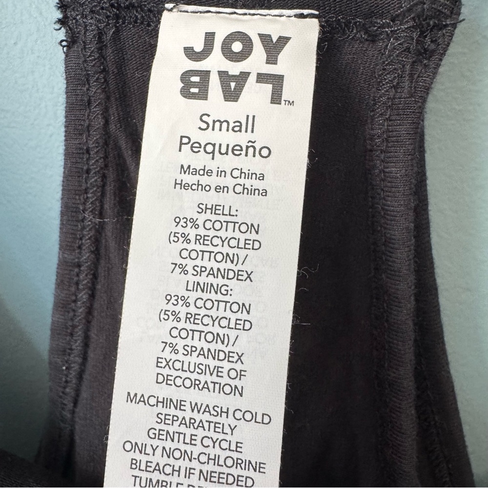 JoyLab Spaghetti Strap Active Dress with Shorts in Black. NWT. Size Small - Picture 3 of 9